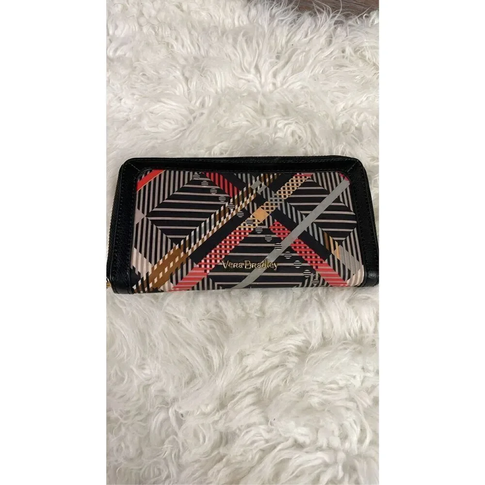 NWOT Vera Bradley Wallet Tan Red And Black
